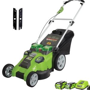 Greenworks 20" 40V Twin Force Cordless Lawn Mower